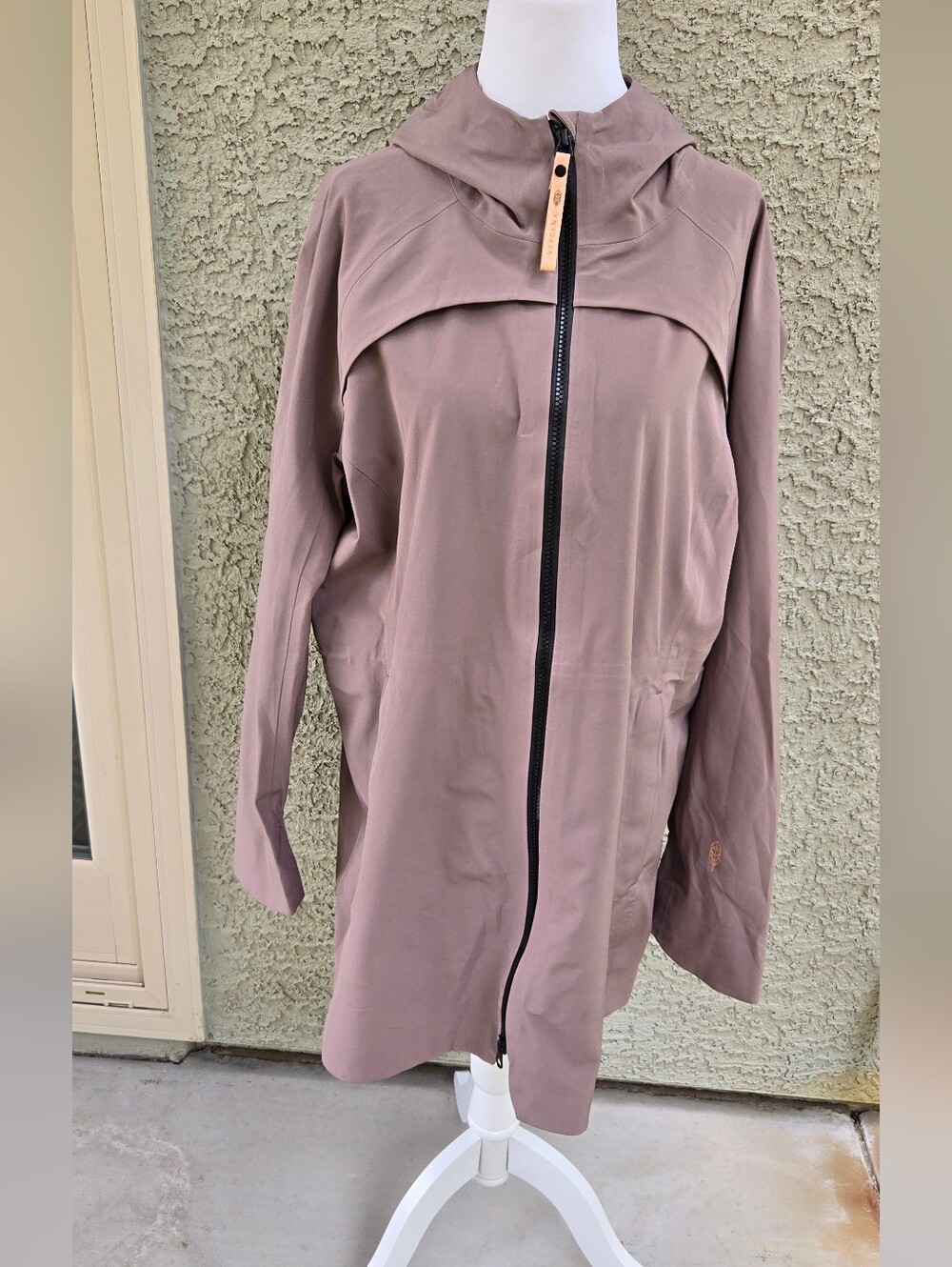 Indygena Choiva Light Mauve Hooded Women's Jacket - Casual Zip Front